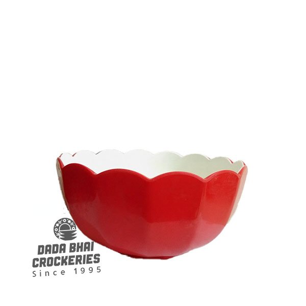 D/C Flower Bowl (Red-White)