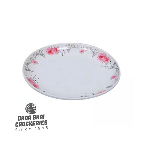 10" Coup Plate- Rose garden