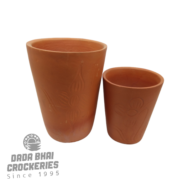 Clay made Glass set | মাটির গ্লাস (2pcs Set)
