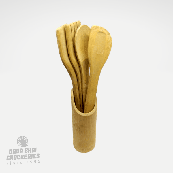 4pcs Wooden Cutlery Set | কাঠের চামচ সেট