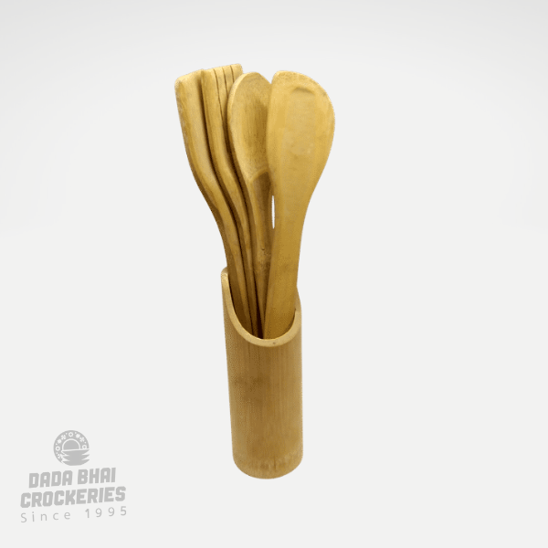 4pcs Wooden Cutlery Set | কাঠের চামচ সেট