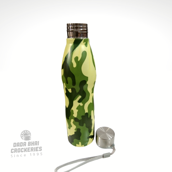 Stainless Steel Sport Water Bottle-Military Print