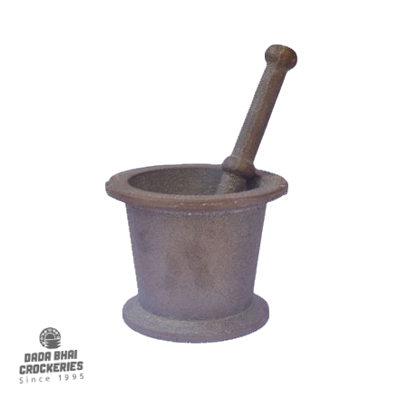 Cast Iron Mortar & Pestle -Medium | লোহার হামান-দিস্তা