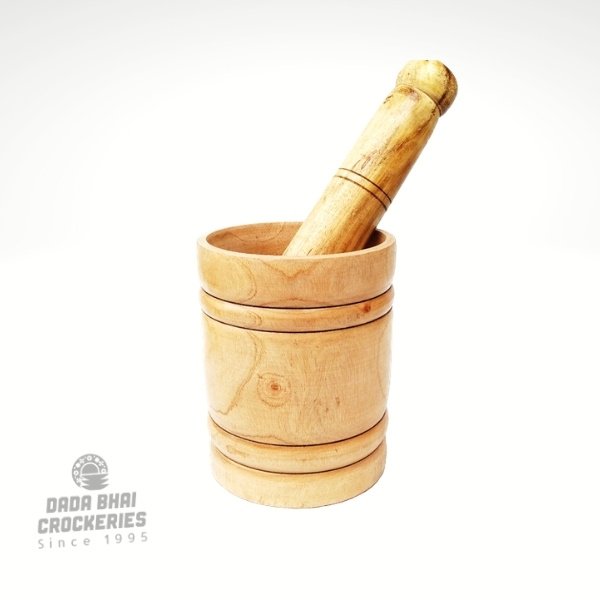 Wooden Mortar & Pestle | কাঠের বড় হামান-দিস্তা
