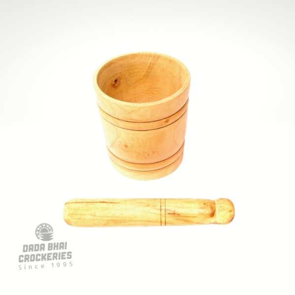 Wooden Mortar & Pestle | কাঠের বড় হামান-দিস্তা