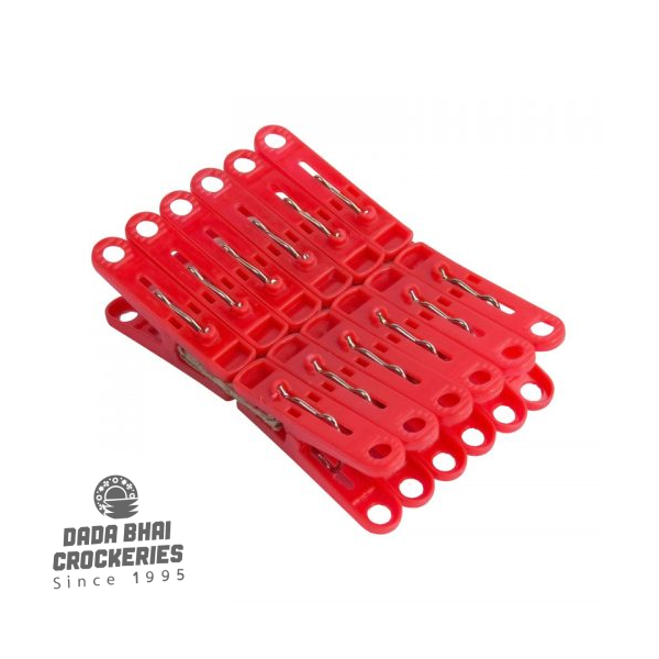 Cloth Clip-12pcs Red