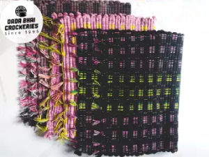 Cotton Cloth DoorMat 3pcs Multicolor