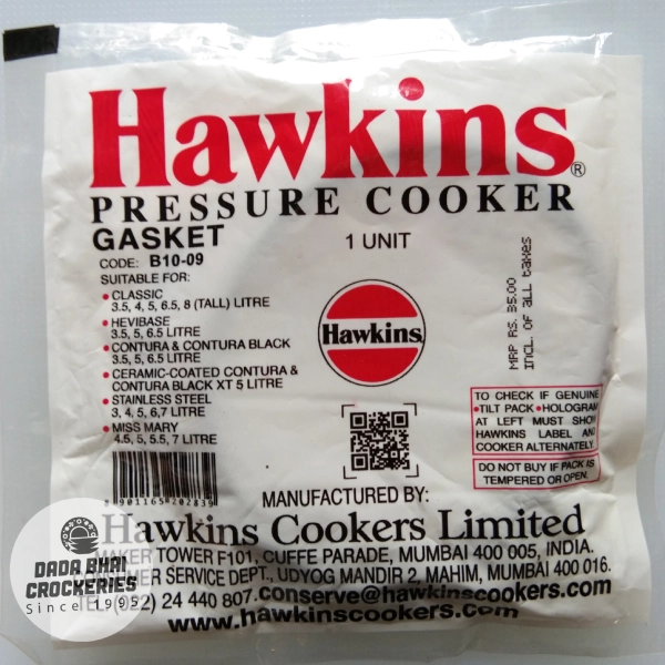 Hawkins Pressure Cooker Rubber Gasket for 4.5/5/5.5/6.5Liter