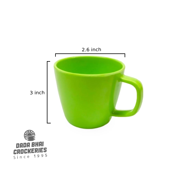 3inch Round Tea Cup - Green
