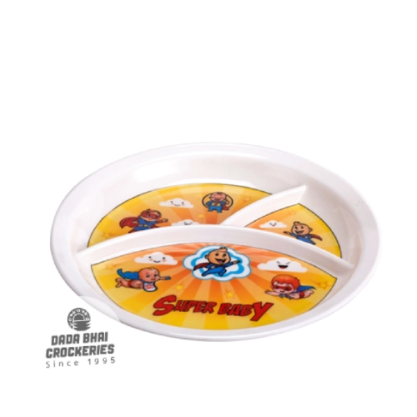 10inch 3 Section Baby Plate -Super Baby