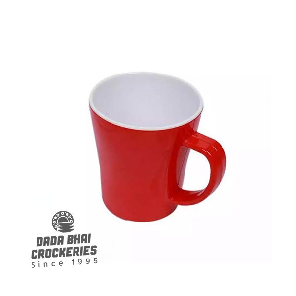 4" D/C Round Mug Red
