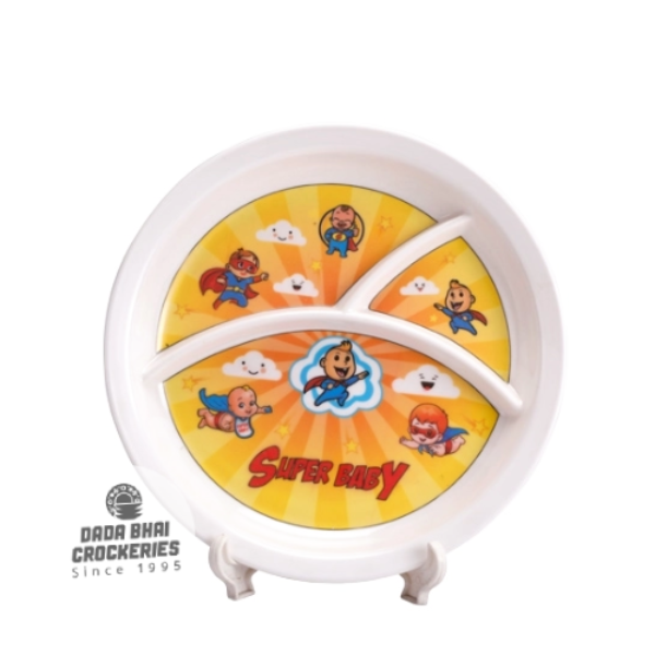 10inch 3 Section Baby Plate -Super Baby