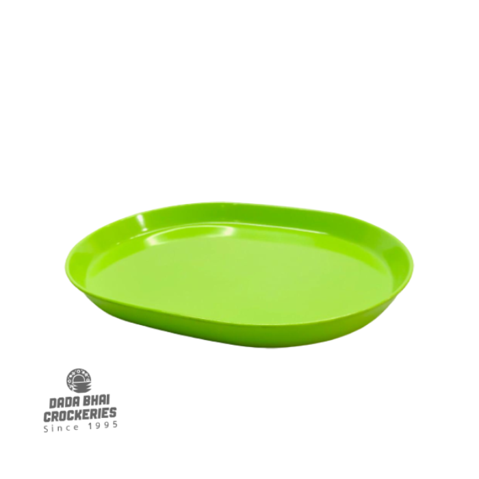 9" Oval Tray - Green