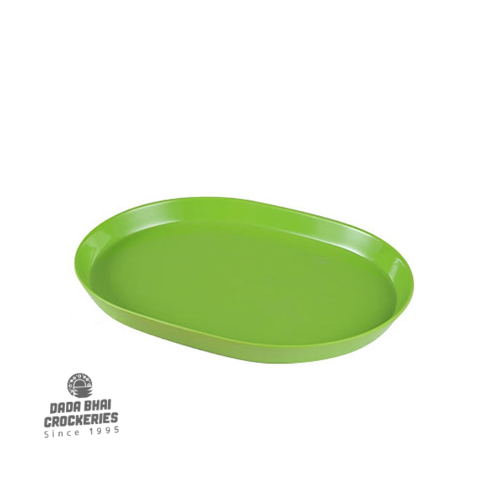 9" Oval Tray - Green
