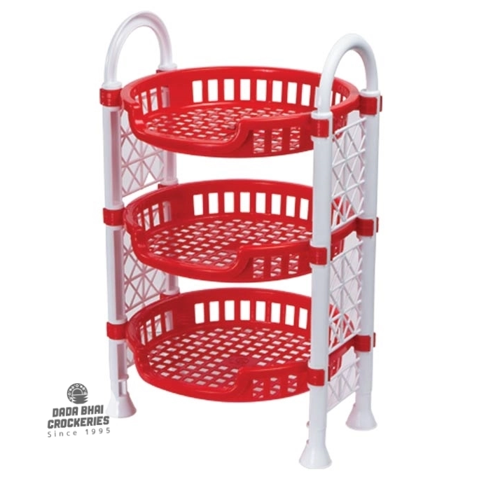 RFL Round Mini Rack -Red and White