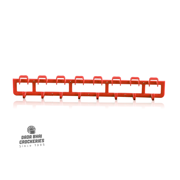 2-Step Wall Hanger 16 Hook -Red