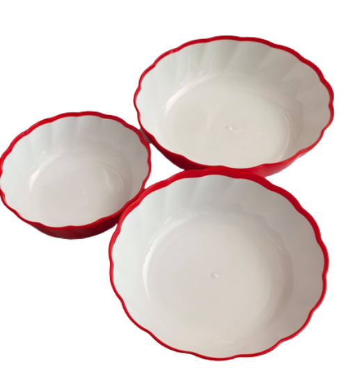 RFL-Bakul-Bowl-3pcs-Set-Red-White
