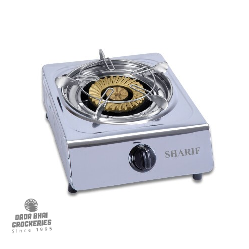 Sharif Single Burner S.S. Auto LPG Gas Stove