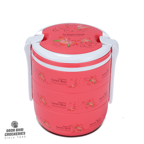 Round 3 Bati Tiffin Box-Red