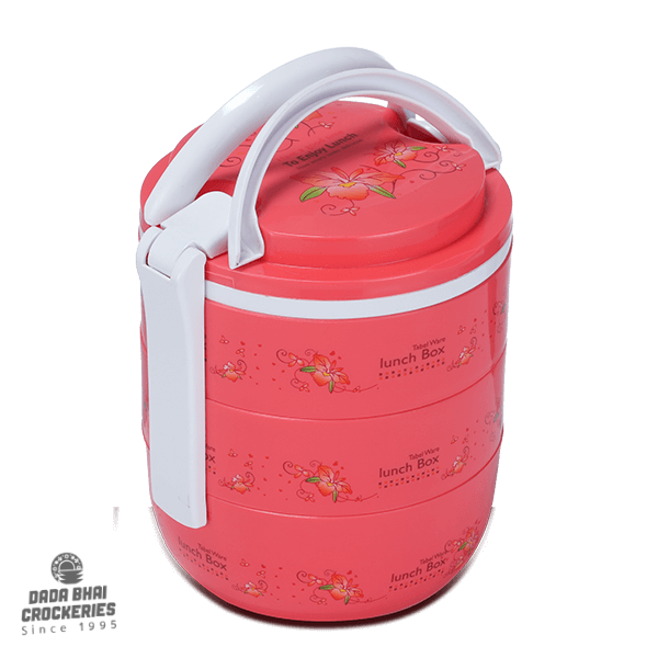 Round 3 Bati Tiffin Box-Red