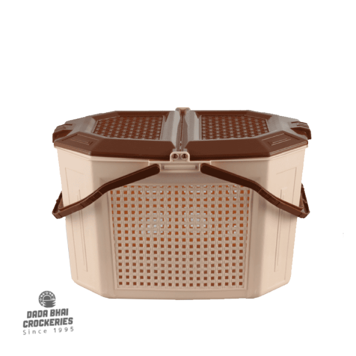 RFL Family Basket - Cream & Brown