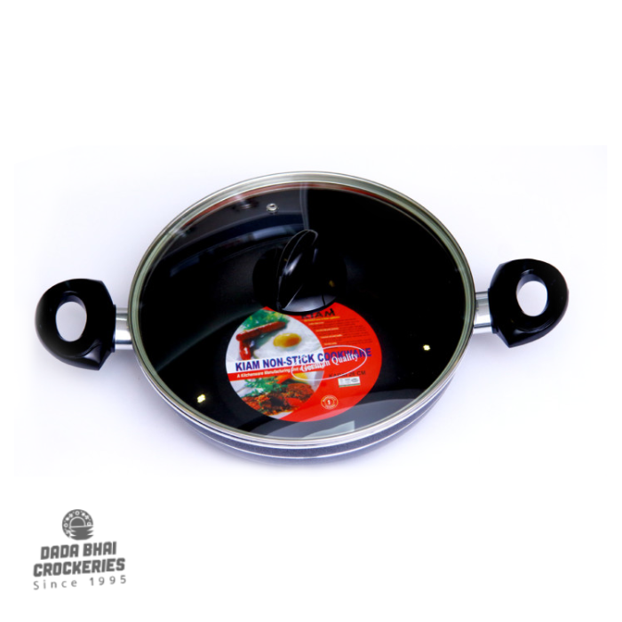 Kiam Non-Stick Karai with Lid-24cm