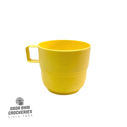 Portable-Picnic-Tea-Cup-Yellow-Color-Bengal-Plastic
