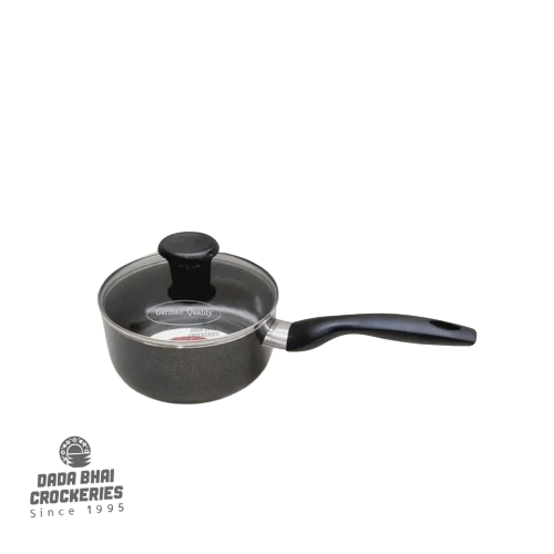 Kiam Non-stick Milk Pan with Glass Lid - 16cm