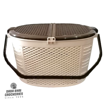 Bengal Shopping Basket - Cream & Brown