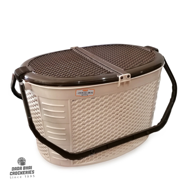Bengal Shopping Basket - Cream & Brown
