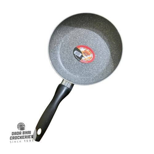 Kiam Marble Coating Non-Stick Frypan with Glass Lid - 22cm