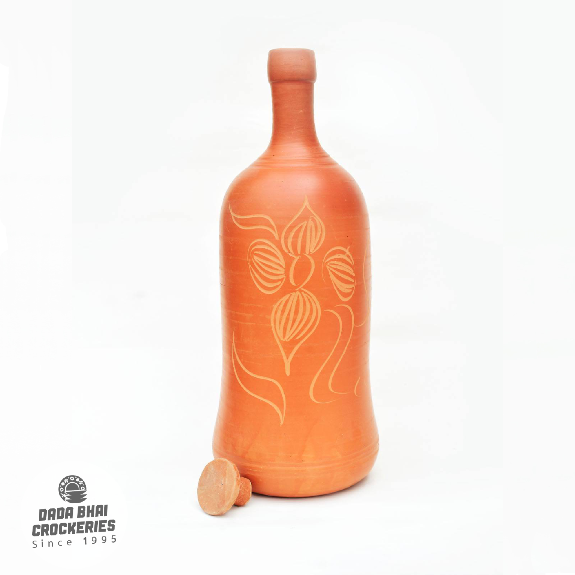 Clay Nakshi Water Bottle-2.2L