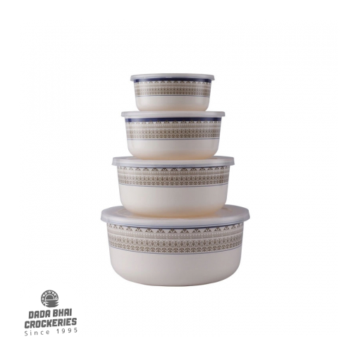 Italiano Melamine Curry Bowl 4pcs Set-Violet