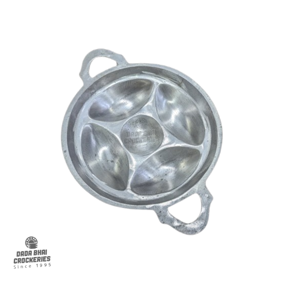 Cast Silver Chitoi Pitha Pan 5in1 - SM | ৫-খোপ চিতই পিঠা তাওয়া