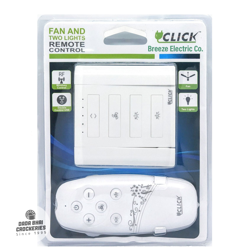 RFL Click Fan and Two Lights Remote Control Switch