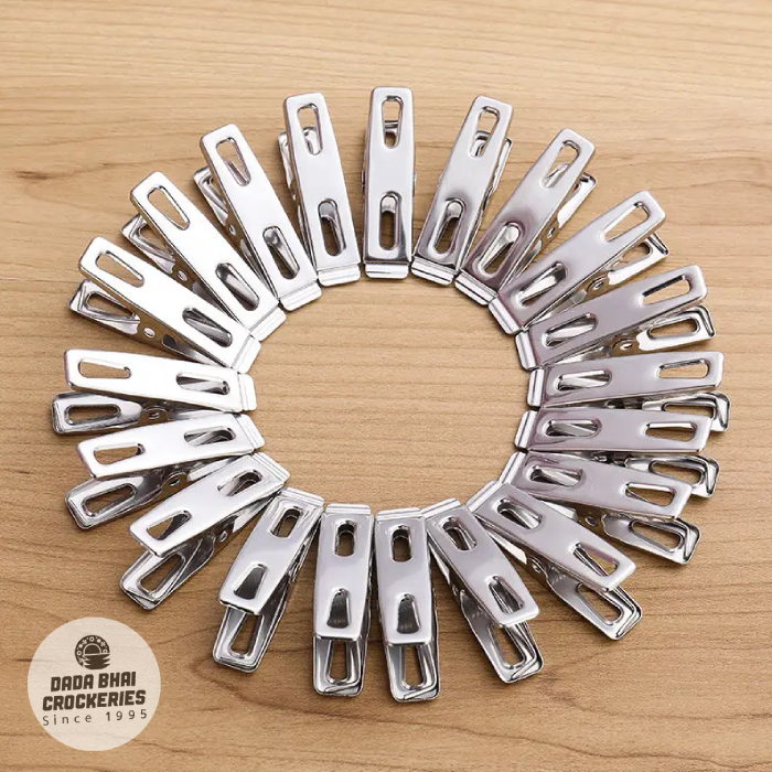 Stainless Steel Cloth Clip-20pcs