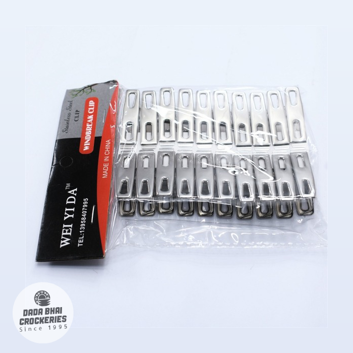 Stainless Steel Cloth Clip-20pcs
