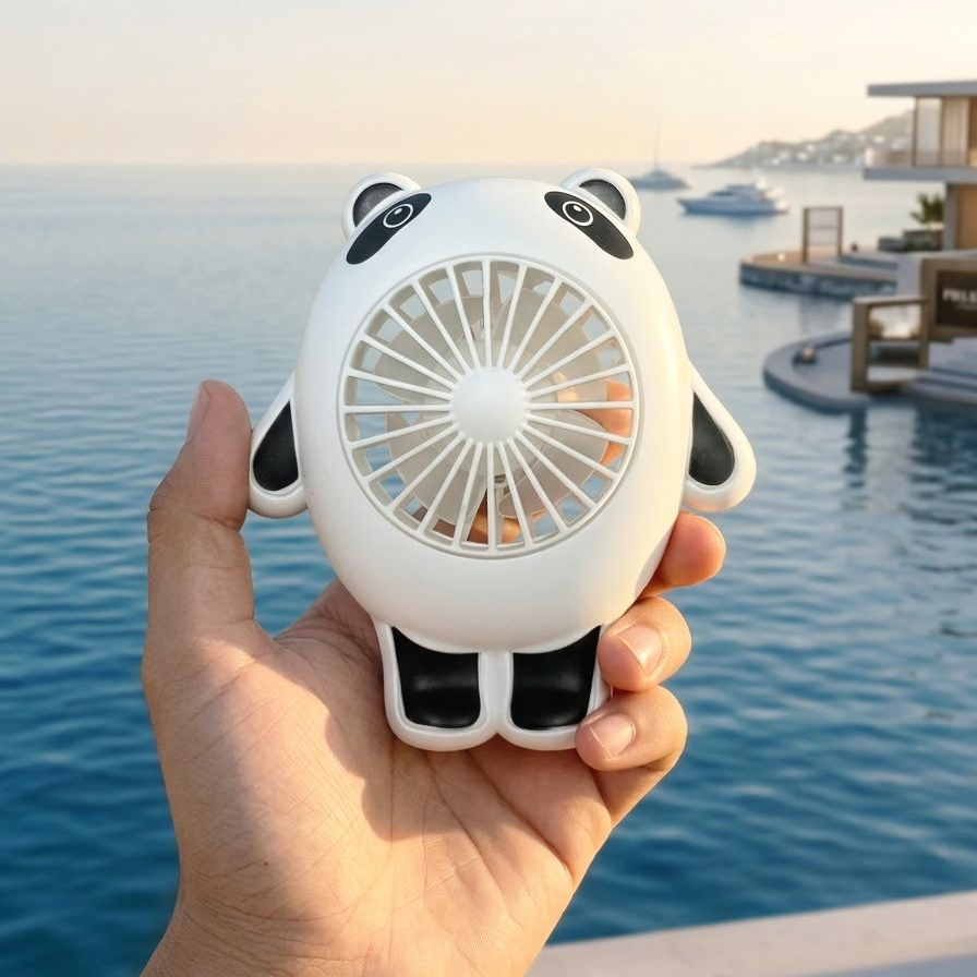 Panda Fan | Portable USB Mini Rechargeable Fan