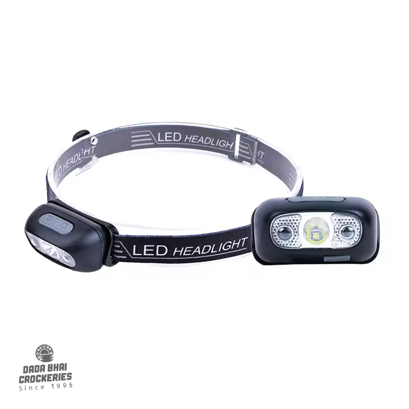 Sensor Headlamp Mini LED USB Rechargeable Angle Adjustable Headlight